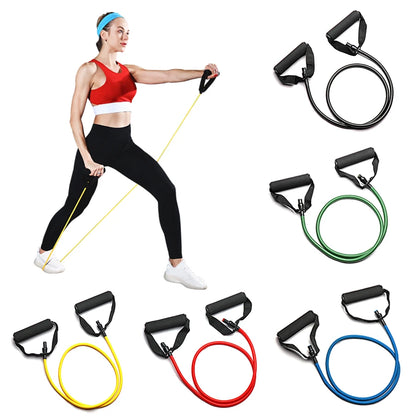 5-Level Resistance Bands with Handles – Fitness & Strength Set