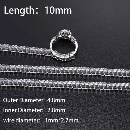 4pcs Ring Size Adjuster – Spiral Coil Guard for Loose Rings