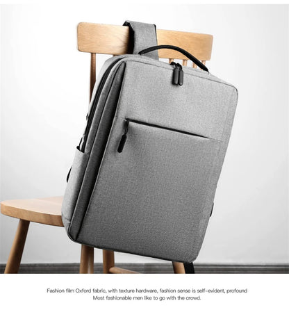 15.6" Waterproof Nylon Laptop Backpack with USB Charging Port