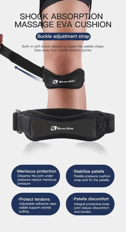 Patellar Tendon Knee Strap – Adjustable Support Brace for Sports