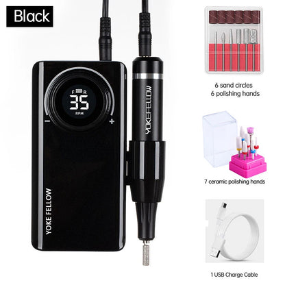 35000RPM Electric Nail Drill – Rechargeable Manicure Gel Polisher