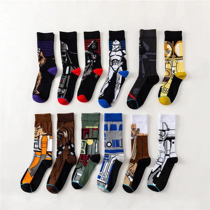 Star Wars Yoda R2-D2 Cosplay Socks Pair