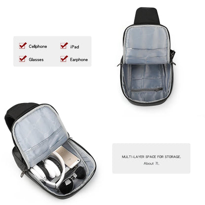 Casual Splashproof Chest Bag – 9.7 Inch iPad Shoulder Sling Bag