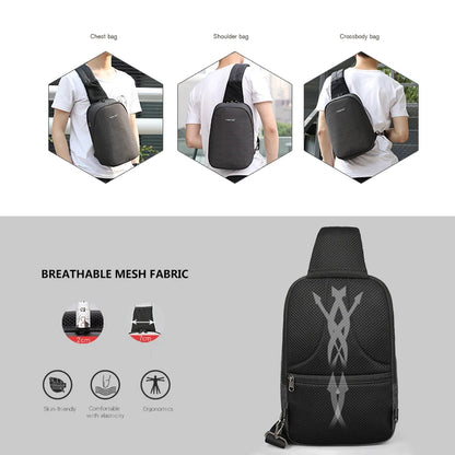 Casual Splashproof Chest Bag – 9.7 Inch iPad Shoulder Sling Bag