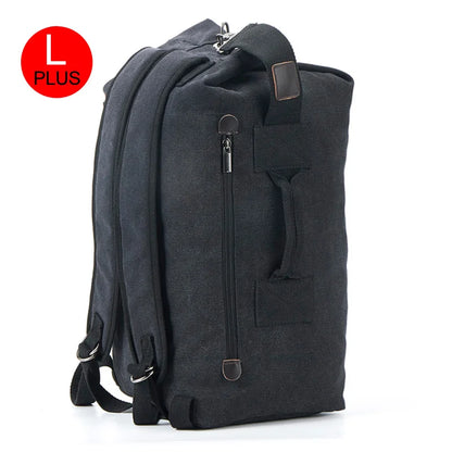 Large Men’s Canvas Travel Backpack – Mountaineering Army Shoulder Bag