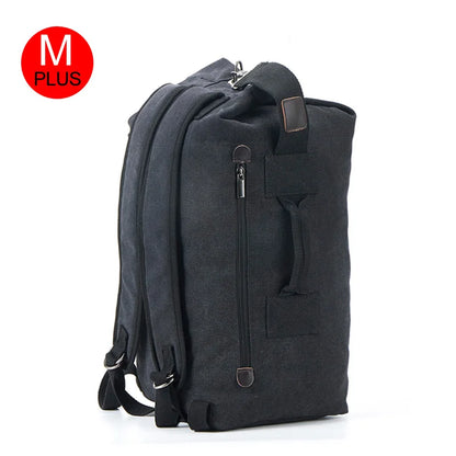 Large Men’s Canvas Travel Backpack – Mountaineering Army Shoulder Bag