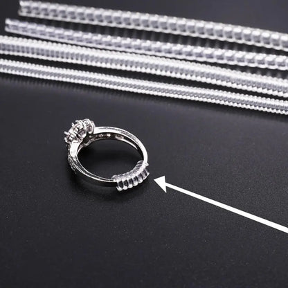 4pcs Ring Size Adjuster – Spiral Coil Guard for Loose Rings