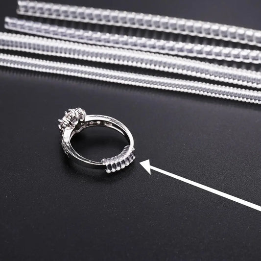 4pcs Ring Size Adjuster – Spiral Coil Guard for Loose Rings