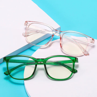 Transparent Blue Light Glasses – Square Frame Eyewear for All