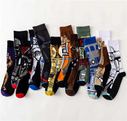 Star Wars Yoda R2-D2 Cosplay Socks Pair