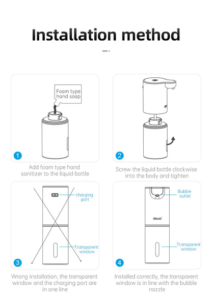 Automatic Foam Soap Dispenser – Smart USB Rechargeable Hand Washer