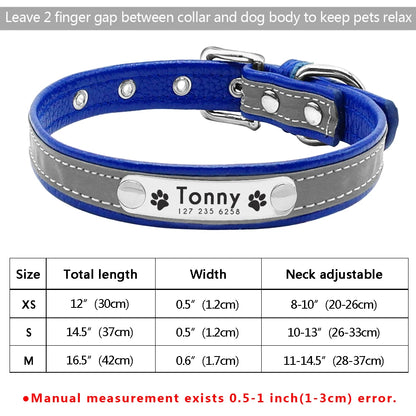 Custom Leather Pet Collar – Engraved Rhinestone Dog Collar