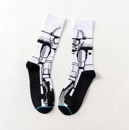 Star Wars Yoda R2-D2 Cosplay Socks Pair