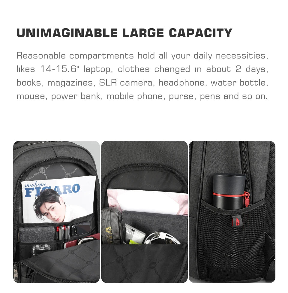 Cartmela Anti-Theft Laptop Backpack for Men