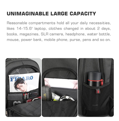 Cartmela Anti-Theft Laptop Backpack for Men