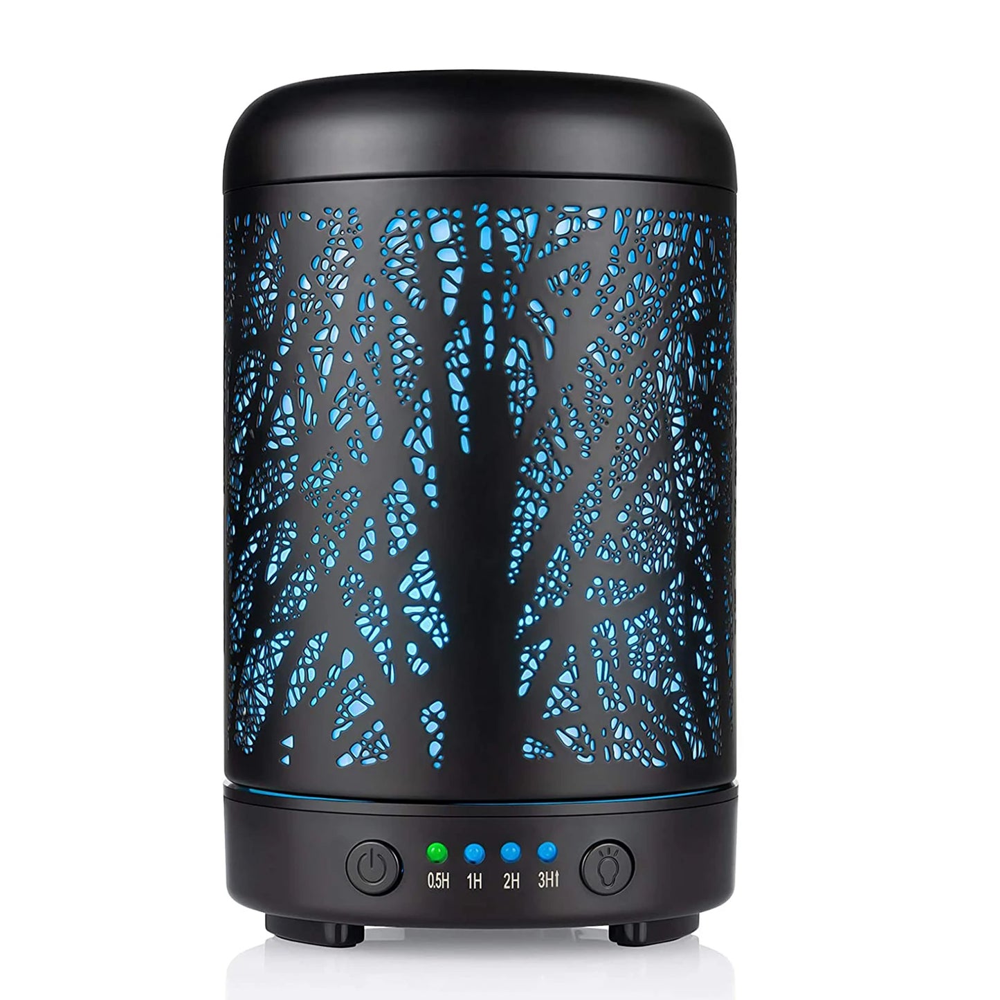 100ml Ultrasonic Aroma Diffuser – Metal Design & 7-Color LED