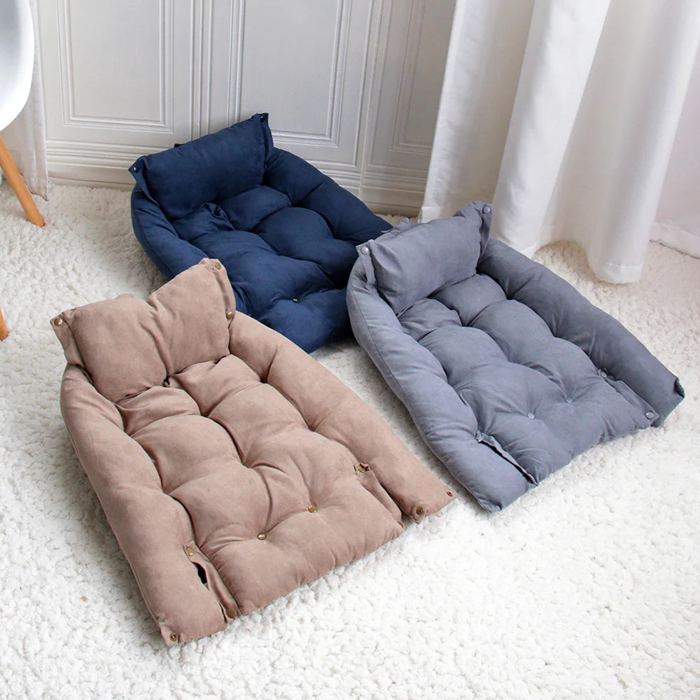 Multifunction 3-in-1 Dog Bed Mat – Soft Winter Sofa Nest for Dogs & Cats