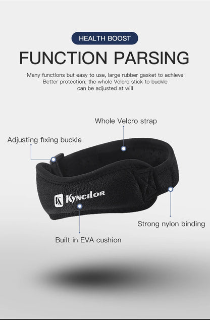 Patellar Tendon Knee Strap – Adjustable Support Brace for Sports