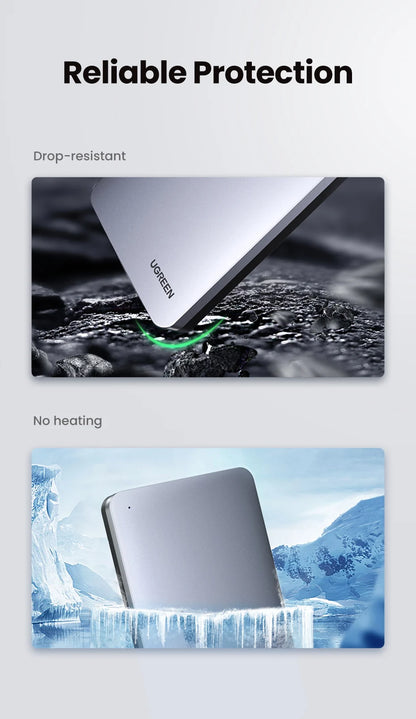 2.5" SATA to USB-C 3.1 Gen 2 HDD SSD Enclosure Aluminum Case