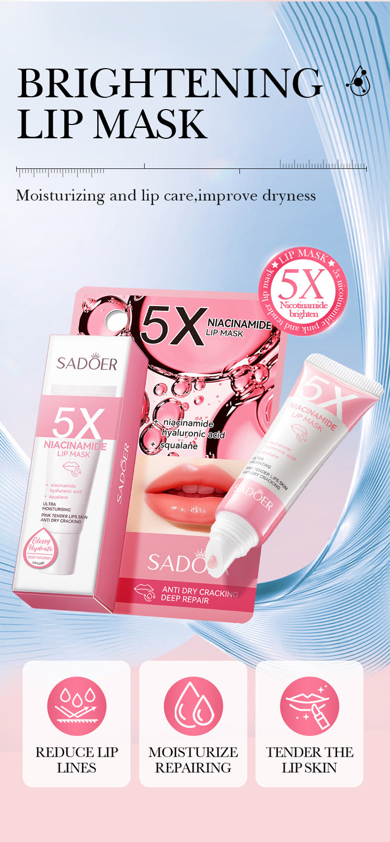 Lip Lightening Balm – Melanin Removal, Exfoliating & Moisturizing