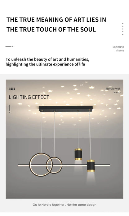 100cm Modern LED Pendant Light – Long Strip Dining Table Fixture
