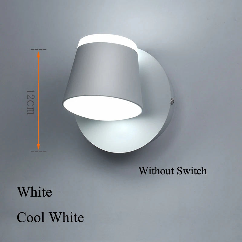 Indoor 8W LED Rotating Wall Light – Ceiling Mounted Reading Lamp