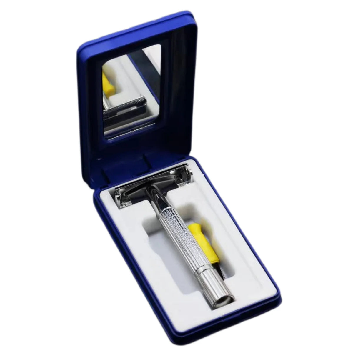 Men’s Straight Shaving Razor – Folding Blade Barber Tool with 10 Blades