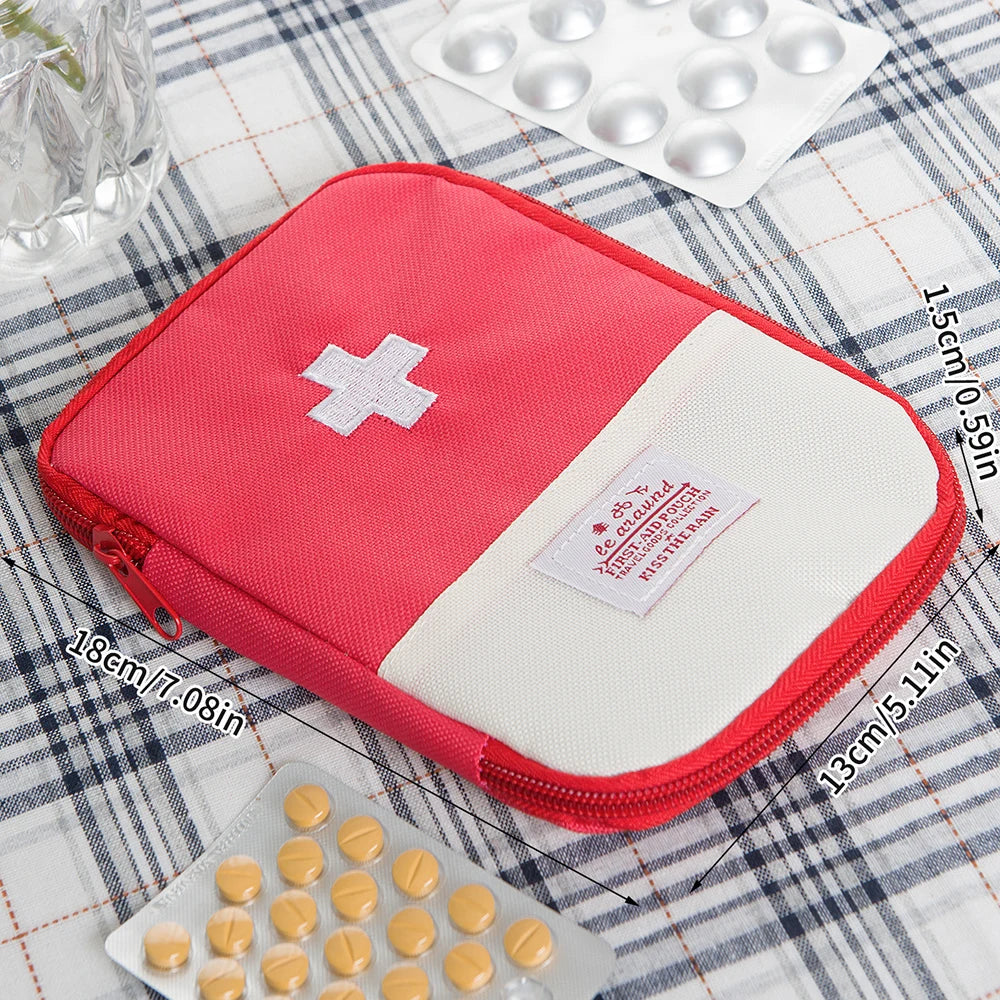 Mini Portable Medicine Bag–Travel First Aid Kit & Survival Storage Box