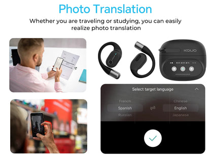 164-Language Instant Translation Wireless Bluetooth Earbuds