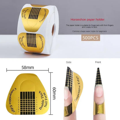 French Nail Form Tips – Acrylic UV Gel Extension Guide Stickers