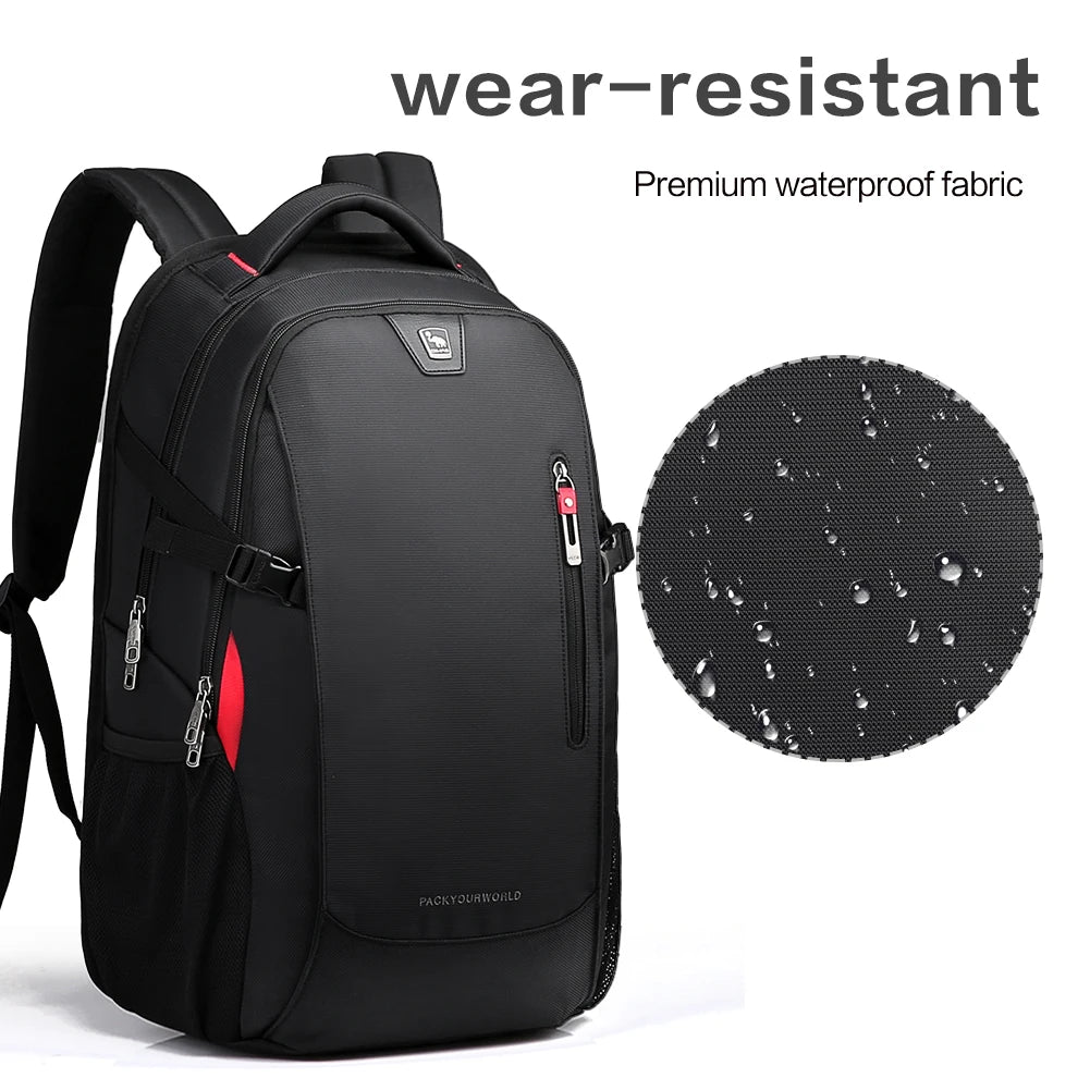 14 Inch Waterproof Nylon Laptop Backpack – Casual Travel School Bag
