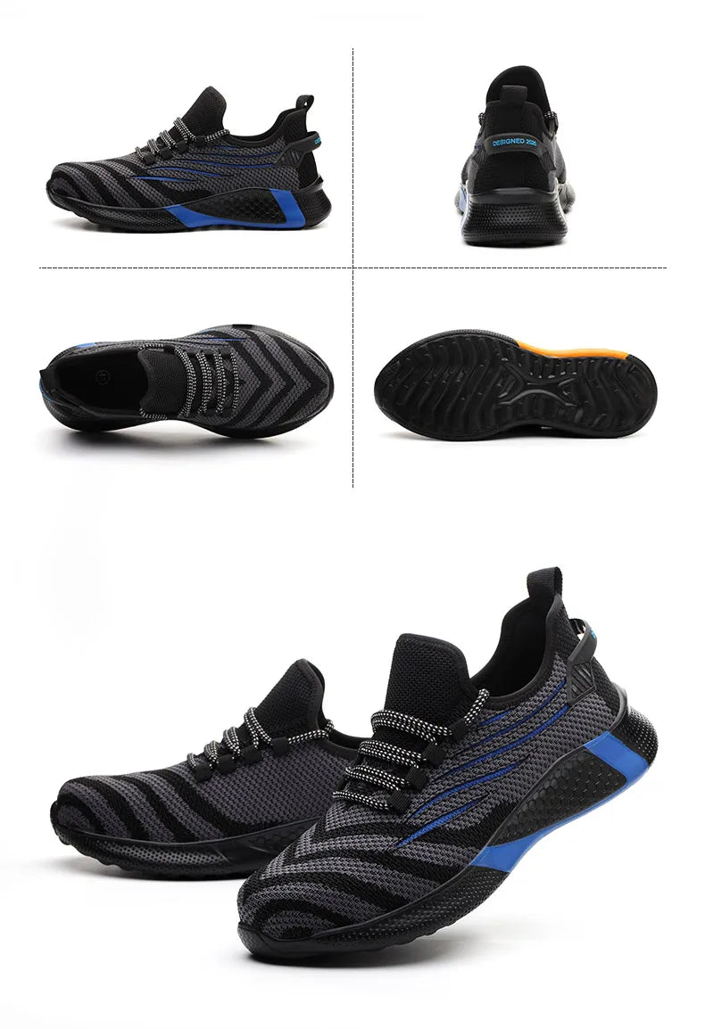 Men’s Indestructible Work Safety Shoes | Anti-Puncture Lightweight Boots