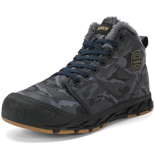 Cartmela Men's Waterproof Winter Ankle Boots
