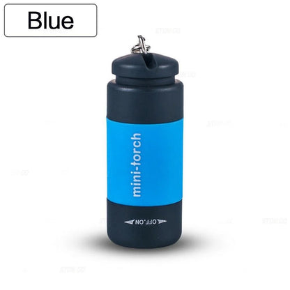 USB Rechargeable LED Pocket Flashlight – Mini Keychain, Waterproof