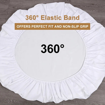 Waterproof Fitted Bed Sheet – Soft, Breathable Mattress Cover