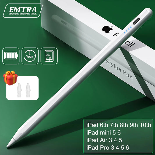 Stylus Pen for iPad – Palm Rejection & Power Display Compatible