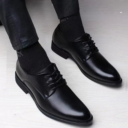 Men’s Height Increasing Shoes – Casual Business Flats 2025