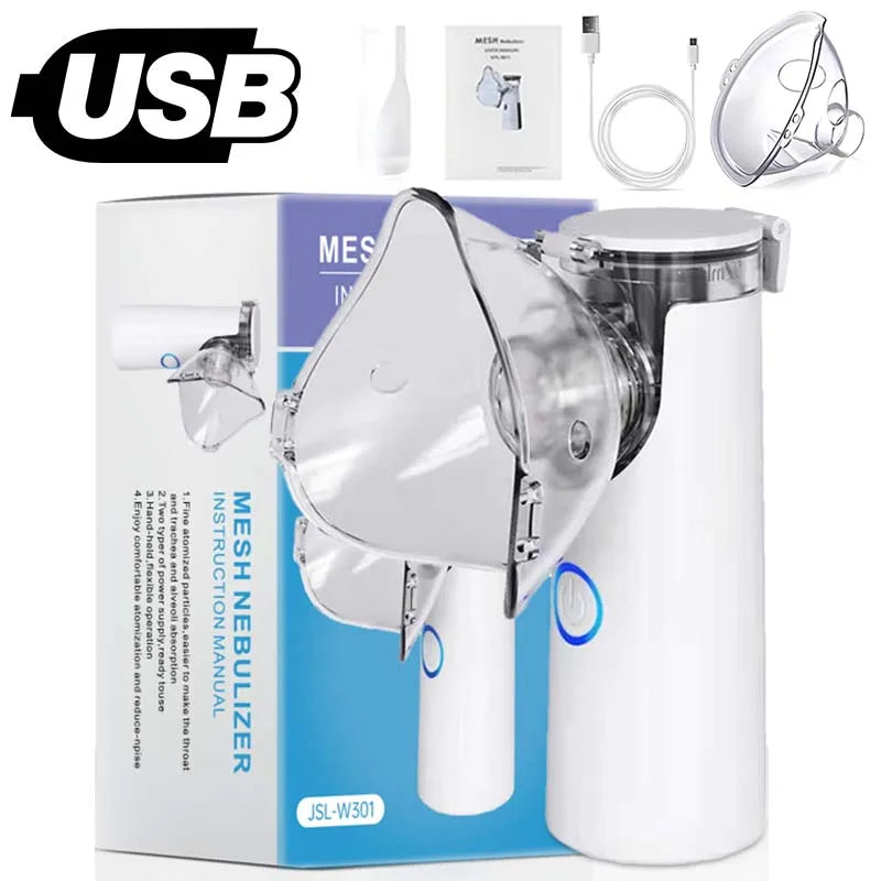 Portable Nebulizer for Asthma–Handheld Mesh Atomizer for Kids & Adults