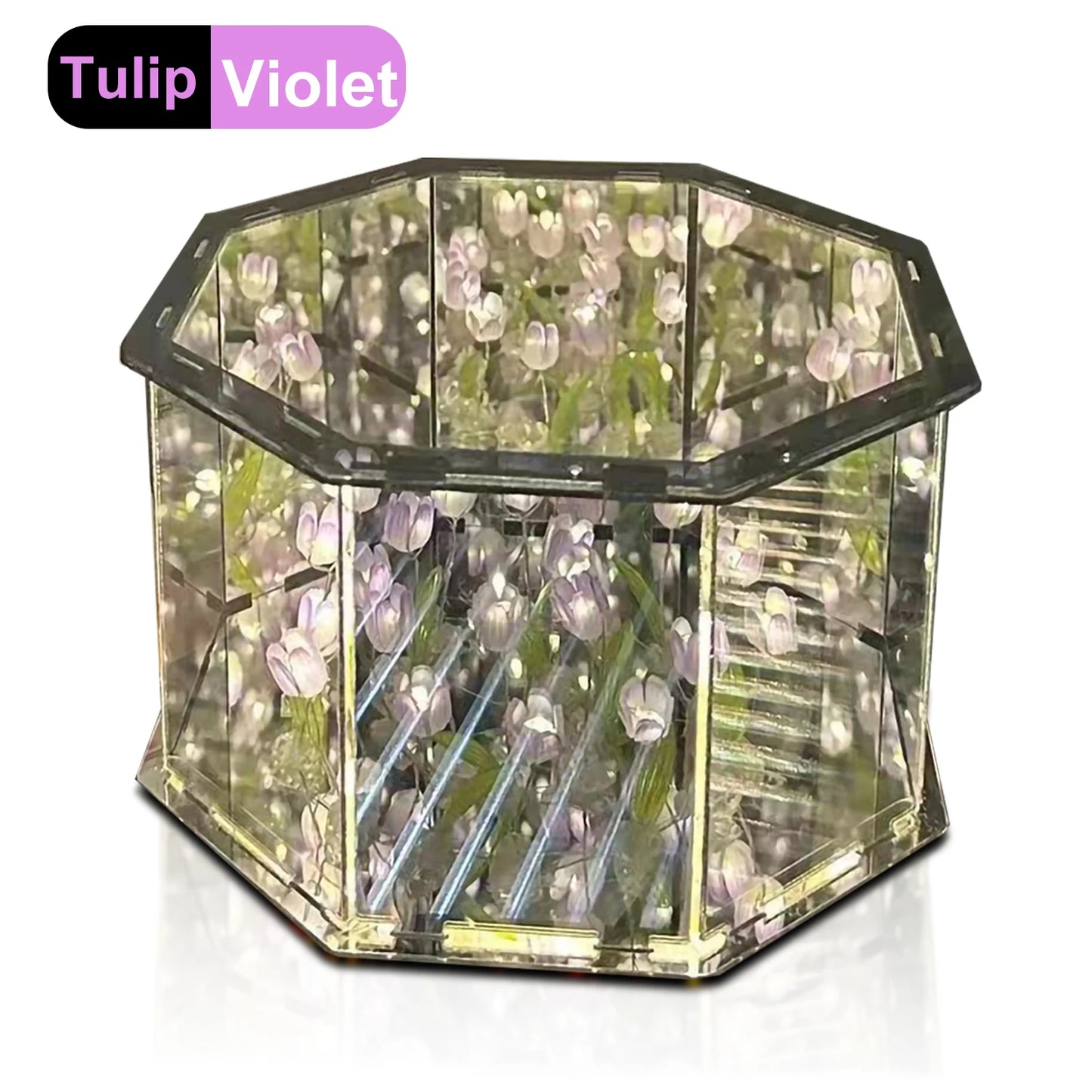 DIY Tulip LED Night Light | Magic Cube Mirror Lamp 2-in-1
