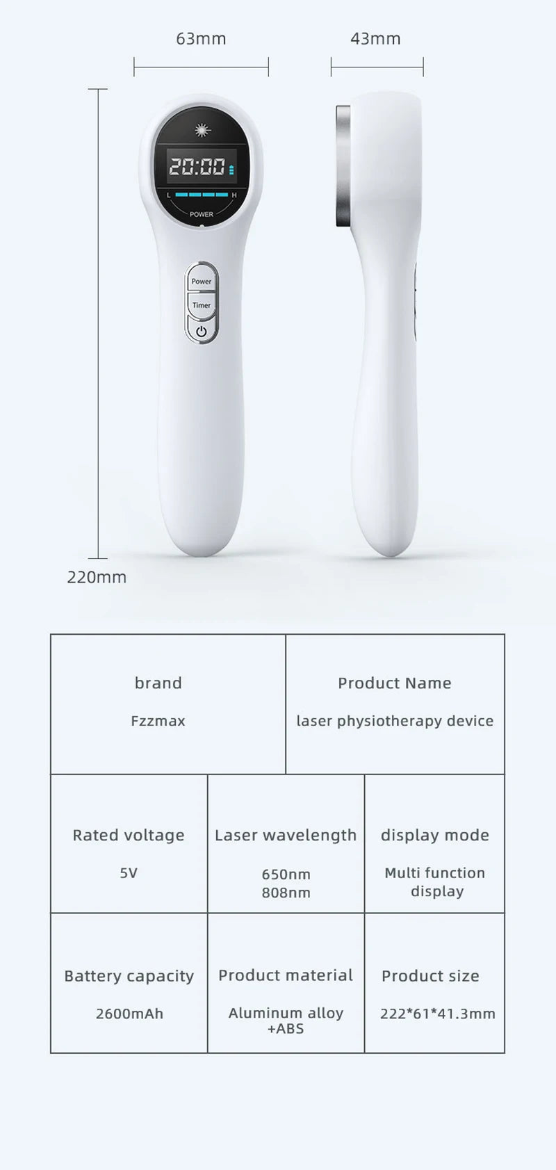 Red Light Therapy Device – Cold Laser Pain Relief & Health Care