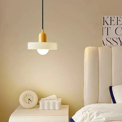 Nordic Retro Glass Pendant Lamp – E27 LED Indoor Chandelier