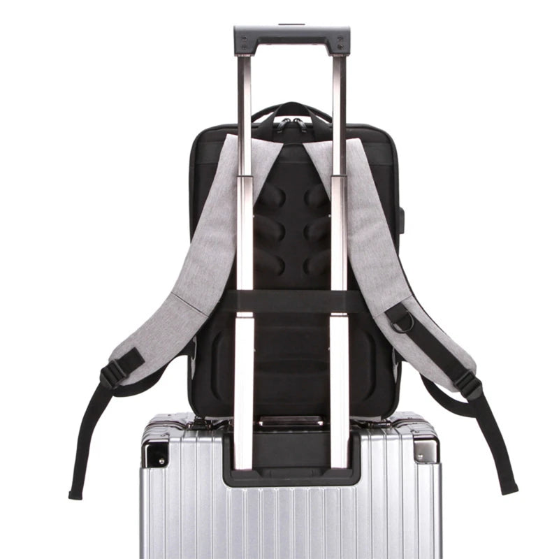 Cartmela Hard Shell Anti-Theft Laptop Backpack for Men