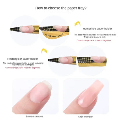 French Nail Form Tips – Acrylic UV Gel Extension Guide Stickers