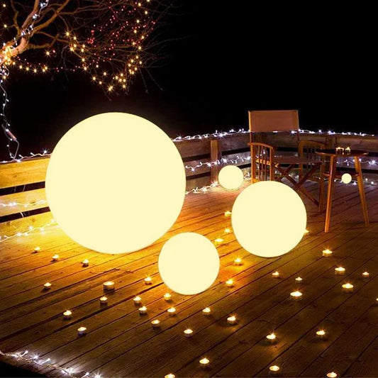 LED Solar Ball Light – Outdoor Garden, USB Charging, Remote Control