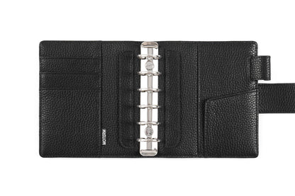 Elite Pocket A7 Rings Planner Cover – Pebbled Grain Leather, 25mm Rings