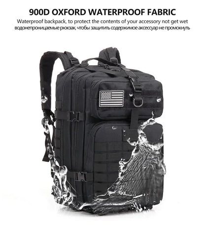 50L Tactical Backpack for Men – Outdoor Travel, Hiking & Hunting Bag