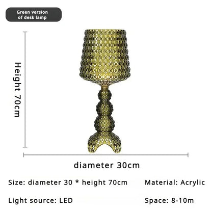 Italian Designer Hollow Goblet Acrylic Floor Lamp