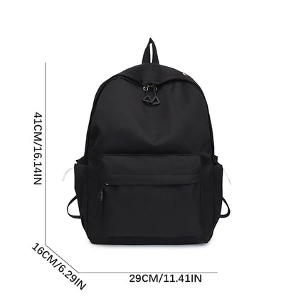 Women’s Waterproof Nylon Backpack – Simple School & Travel Bag