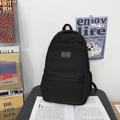 Fashion Waterproof Nylon Backpack – Schoolbag for Teens & Students