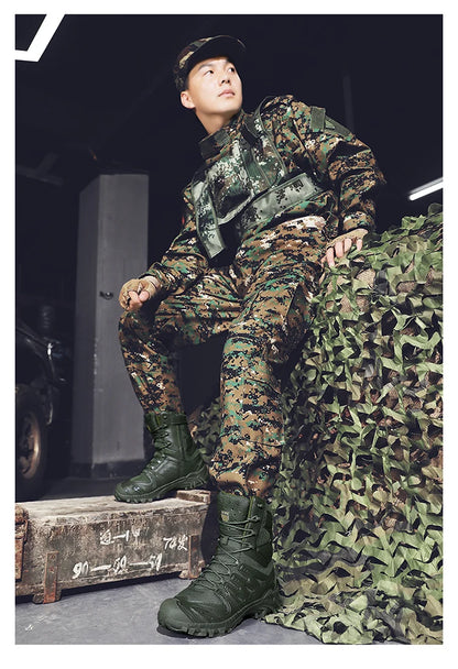 Special Forces Desert Combat Tactical Men's Tall Boots